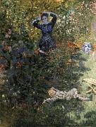 Claude Monet Camille and Jean Monet in the Garden at Argenteuil USA oil painting artist